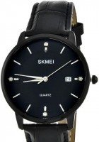 Наручные часы skmei 1801lbkbk black/black leather