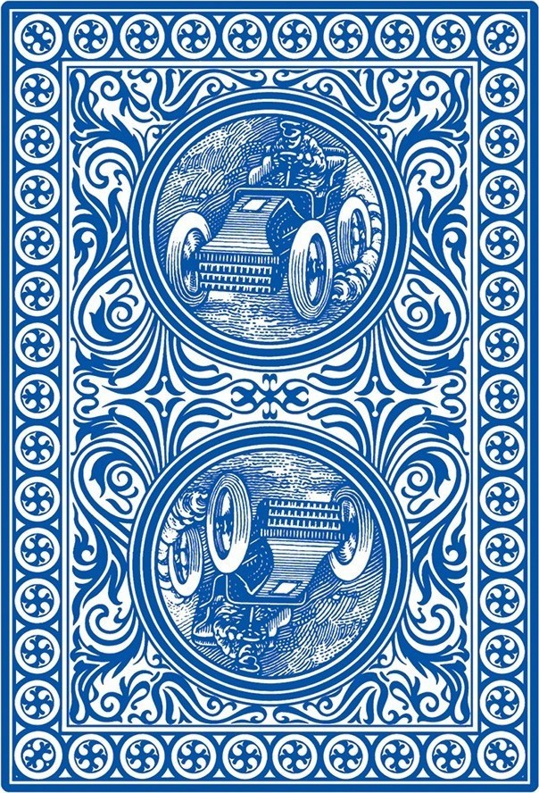 Карты "100% Plastic Rally Playing Сards blue"