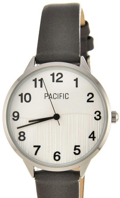 Наручные часы pacific x6176-07 корп-хром циф-бел сер ремень