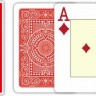 Карты "Modiano Texas Poker" 100% plastic 2 jumbo index red