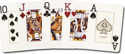 Карты "Modiano Texas Poker" 100% plastic 2 jumbo index red