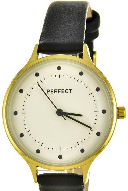 Наручные часы perfect e351-3 корп-жел циф-бел черн рем