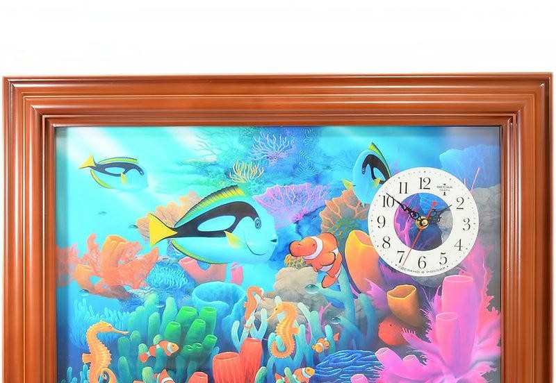 Настенные часы Весна СЧК-96-01 Подводный мир