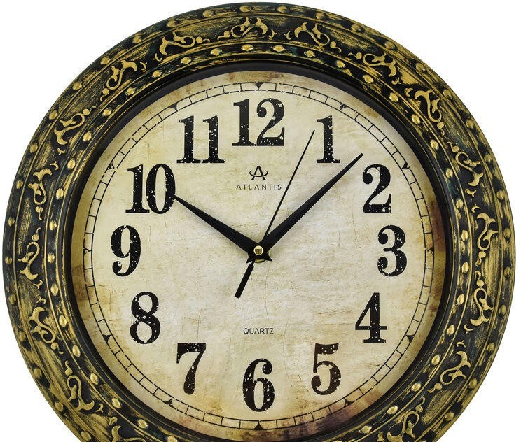 Настенные часы atlantis tld-35007С brown