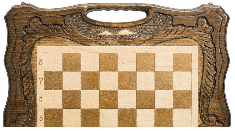 Шахматы + нарды резные c Араратом 50 с ручкой, Haleyan