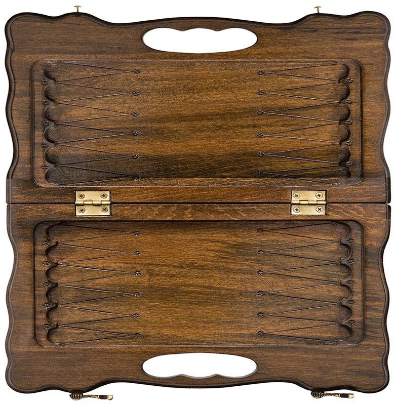 Нарды резные "Арарат" с ручкой 40, Haleyan