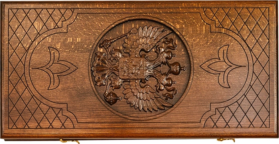 Нарды резные "Герб РФ-2" 50, Ustyan