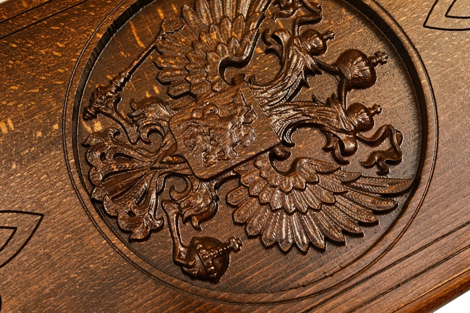 Нарды резные "Герб РФ-2" 50, Ustyan