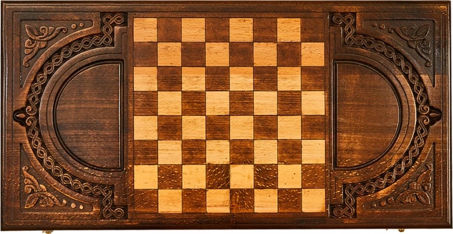 Нарды резные "Армянский фрактал" 60, Ustyan