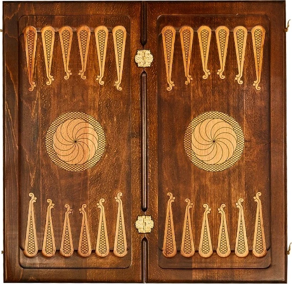 Нарды резные "Армянский фрактал" 60, Ustyan