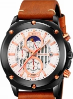 Наручные часы skmei 9351bnwt brown/white