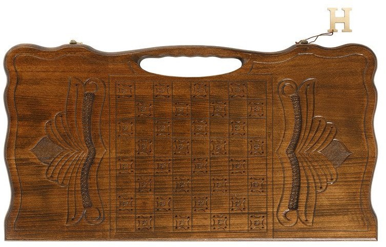 Нарды резные "Бесконечность" с ручкой, Haleyan