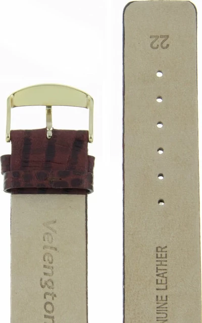 Ремешки velengton 22 темн-бордо змея