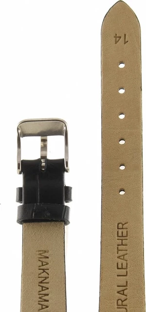 Ремешки maknamara 14 мм croco чер сер заст