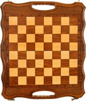 Шахматы + нарды резные 40 с ручкой, Haleyan