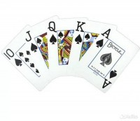 Карты &quot;Bicycle Prestige Rider 100% Plastic Jumbo red&quot;