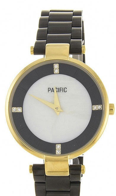 Наручные часы pacific x6119 корп-золот циф-перл черн браслет