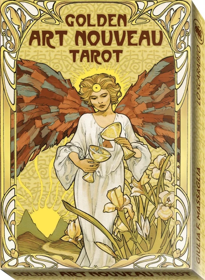 Карты Таро "Golden Art Nouveau Tarot Grand Trumps 22 Cards" Lo Scarabeo / Золотой козырь Таро