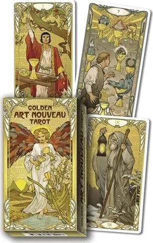 Карты Таро "Golden Art Nouveau Tarot Grand Trumps 22 Cards" Lo Scarabeo / Золотой козырь Таро