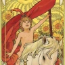 Карты Таро "Golden Art Nouveau Tarot Grand Trumps 22 Cards" Lo Scarabeo / Золотой козырь Таро