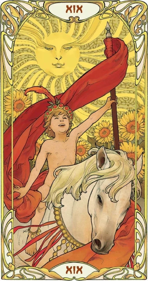 Карты Таро "Golden Art Nouveau Tarot Grand Trumps 22 Cards" Lo Scarabeo / Золотой козырь Таро