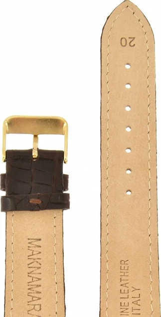 Ремешки maknamara 20 мм croco т.кор зол заст-1