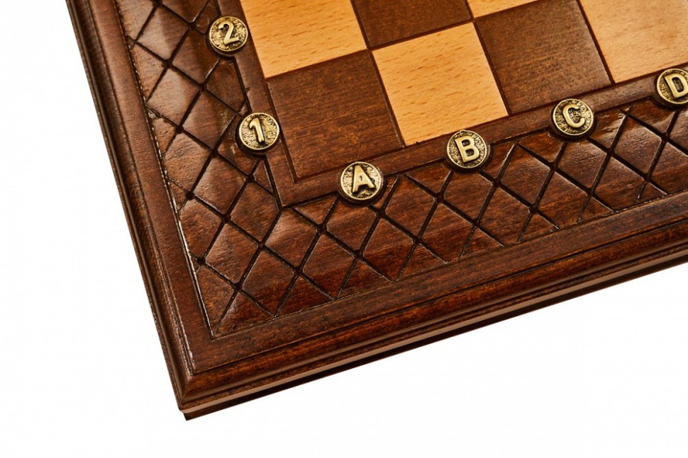 Шахматы + нарды резные "Эндшпиль 1" 40, Simonyan