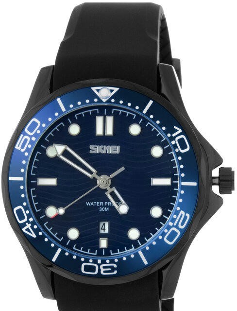 Наручные часы skmei 9276pbkbu black/blue-silicone strap
