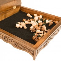 Шахматы резные в ларце 40, Haleyan