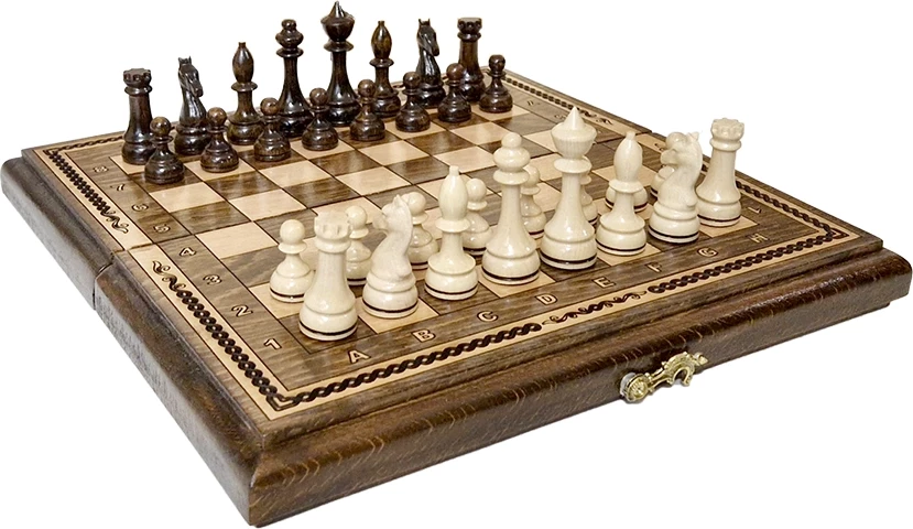 Шахматы + нарды резные "Олимпик 1" 30, Ustyan