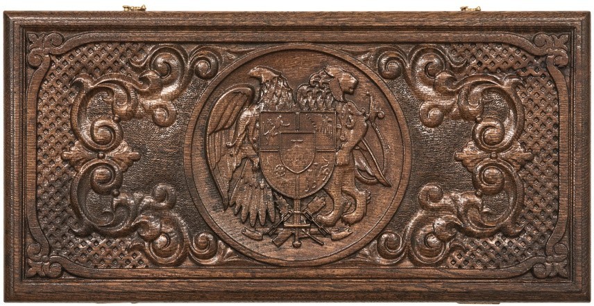 Нарды резные "Герб Армении 2" 50, Mkhitaryan