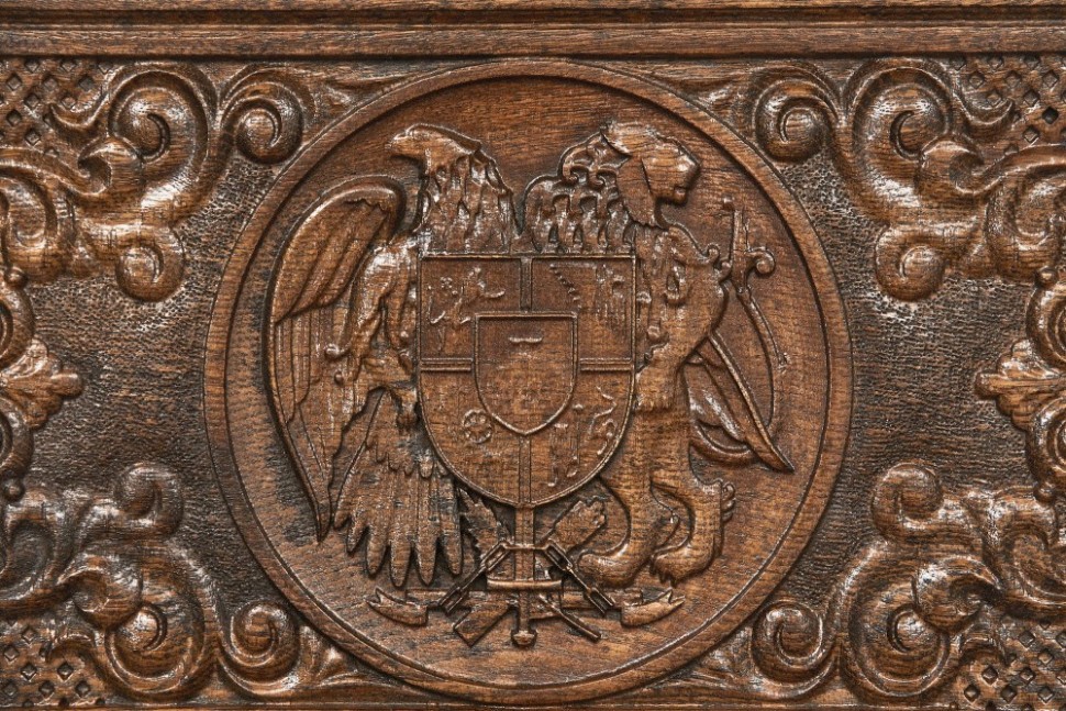 Нарды резные "Герб Армении 2" 50, Mkhitaryan