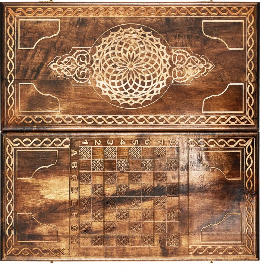 Нарды резные "Армянский узор 1", Mkhitaryan