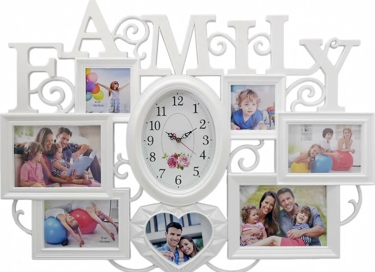 Настенные часы la minor 10-a8 бел мультирамка