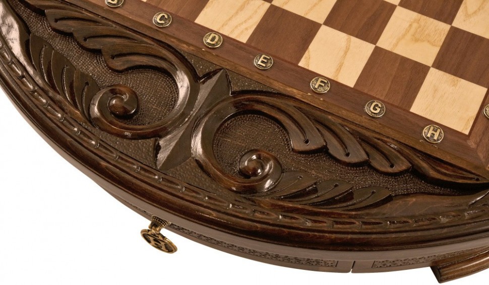 Шахматы резные в ларце "Круг Света" 50, Haleyan