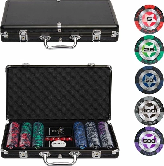 Набор для покера Black Stars на 300 фишек