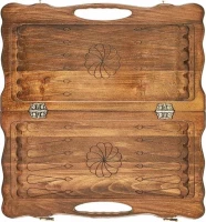 Нарды резные &quot;Всадник&quot; с ручкой 50, Haleyan