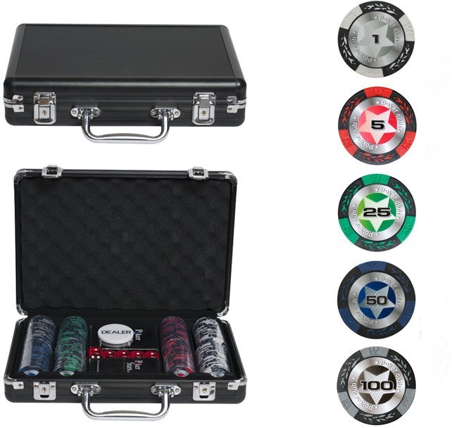 Набор для покера Black Stars на 200 фишек