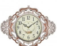 Настенные часы atlantis tld-35202 gold/brown