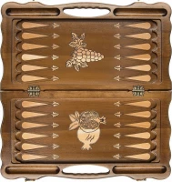 Шахматы + нарды резные &quot;Вардени&quot; 60 с ручкой, Haleyan