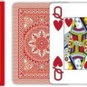 Карты "Modiano Poker" 100% plastic 4 jumbo index red