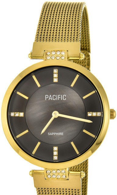 Наручные часы pacific x6184-03 корп-золот циф-чер сетка