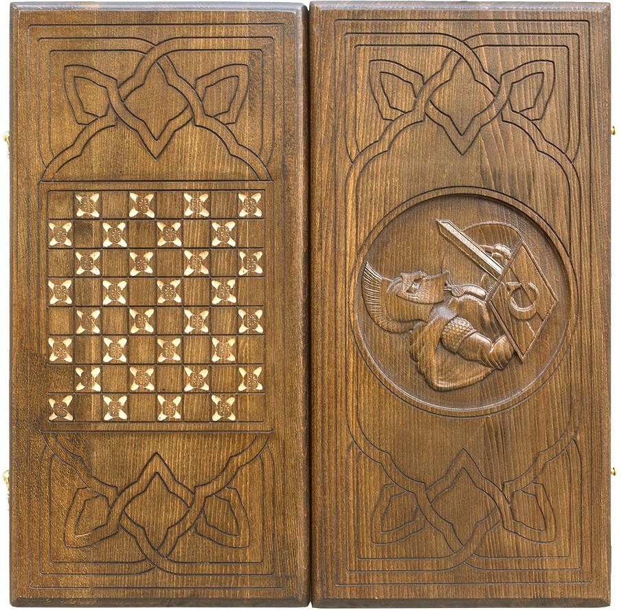 Нарды резные "Гладиатор 2" 50, Mkhitaryan