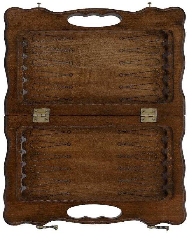 Нарды резные "Орел" с ручкой 30, Haleyan