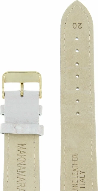 Ремешки maknamara 20 мм перламутр зол заст mp-201103