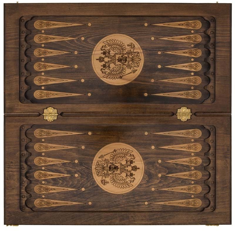 Нарды резные "Герб РФ-2", Mirzoyan