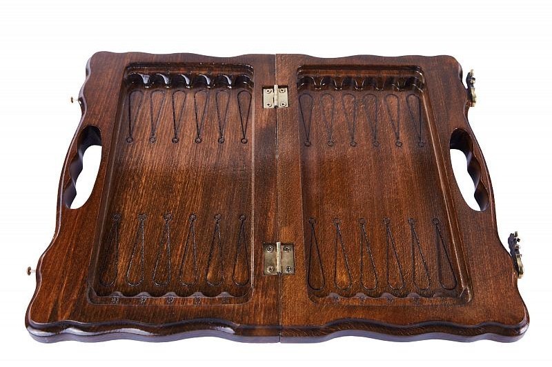 Шахматы + нарды резные с Араратом 30 с ручкой, Haleyan