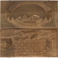 Нарды резные &quot;Рассвет в Армении&quot;, Ustyan