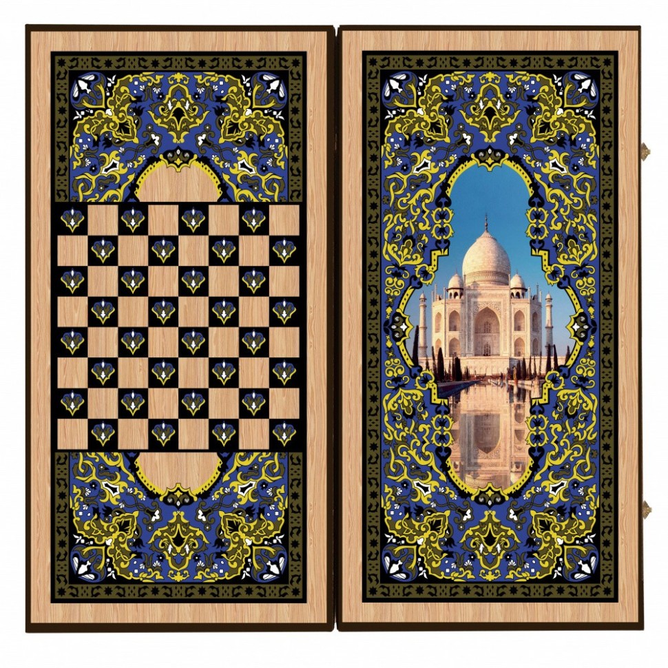Нарды + Шашки Сирия Тадж-Махал большие (Россия, дерево, 60 см), Partida
