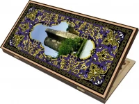 Нарды + Шашки Сирия Башня малые (Россия, дерево, 40 см), Partida